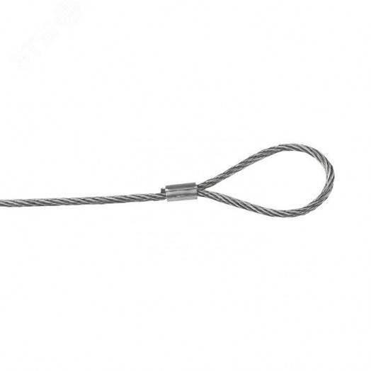 Трос стальной с петлей L=2м (2мм)