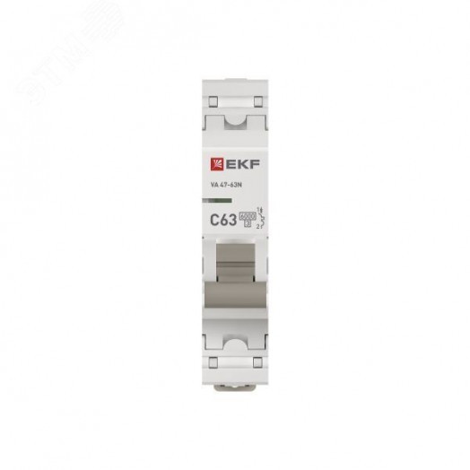Автоматический выключатель ВА 47-63N 1P 63А (C) 6кА PROXIMA