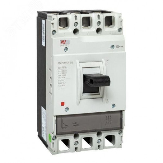 Выключатель автоматический AV POWER-3/3 250А 100kA TR AVERES