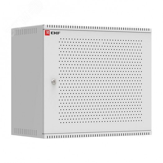 Шкаф телекоммуникационный настенный разборный 15U (600х350) дверь перфорированная Astra A Basic
