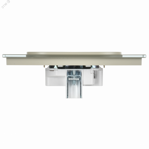 SKANDY Розетка 2-местная без заземления без защитных шторок для плоской вилки 10А SK-R03B стекло бежевый