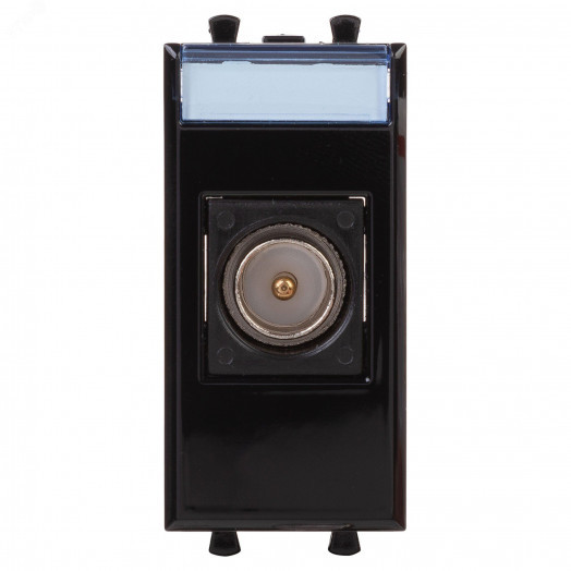 Avanti ТВ розетка оконечная ''Черный квадрат'', 16A, 1 модульная