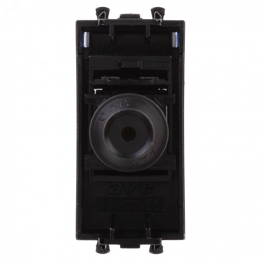 Avanti ТВ розетка оконечная ''Черный квадрат'', 16A, 1 модульная