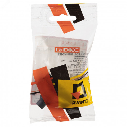 Avanti ТВ розетка оконечная ''Черный квадрат'', 16A, 1 модульная