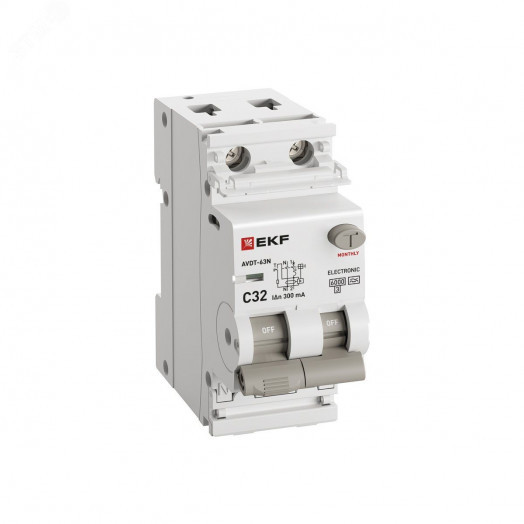 Выключатель автоматический дифференциальный  АВДТ-63N 1P+N 32А (C) 300мА (A) эл 6кА PROXIMA