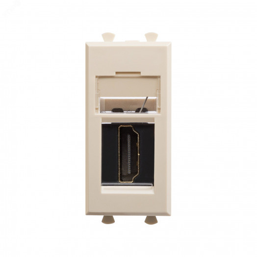 Avanti HDMI розетка ''Ванильная дымка'' модульная, тип А-А, 1 модульная