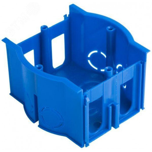 Коробка установочная сборная проходная КМТ-010-4007 для твердых стен (71х45) с саморезами