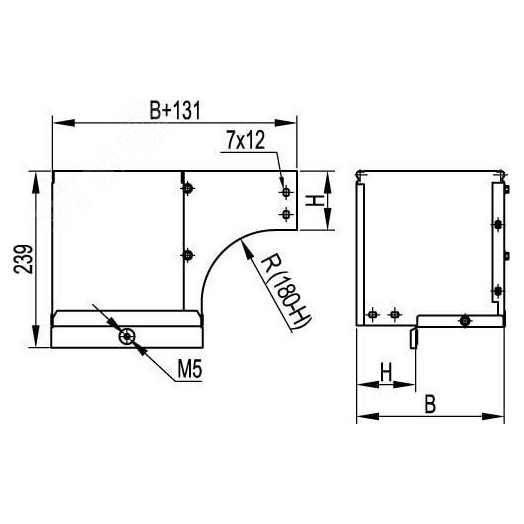 Угол CDSD 90 вертикальный внешний переходник правосторонний основание 100 H80 крепежные элементы и соединительные пластины