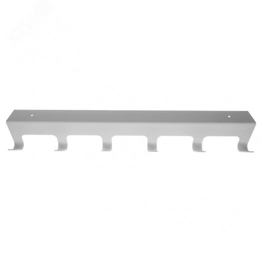 Вешалка навесная на дверь, 6 крючков, белый,