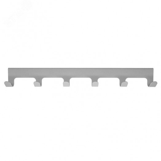 Вешалка навесная на дверь, 6 крючков, белый,