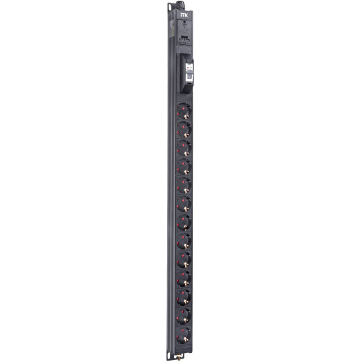 Блок распределения питания ITK BASE PDU PV0111 19U 1ф 16А 13SCHUKO 2.6м SCHUKO