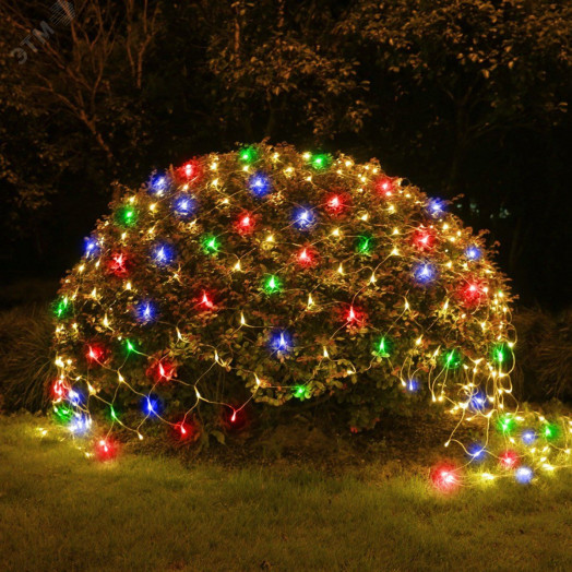 Сеть 150 LED на солнечной батарее мультиколор 2м*1,35м ERAUF024-16
