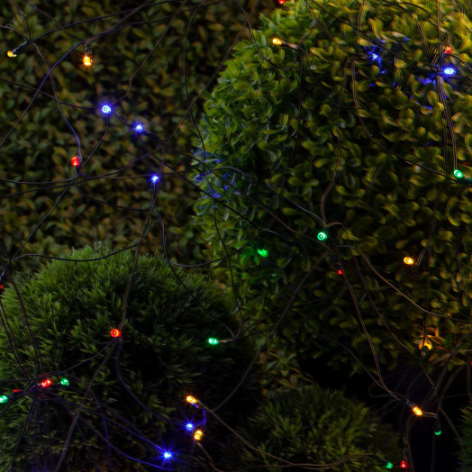 Сеть 150 LED на солнечной батарее мультиколор 2м*1,35м ERAUF024-16