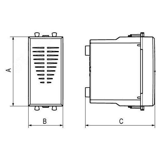 Avanti Звонок ''Ванильная дымка'' 220V, 1 модульный