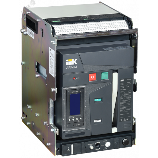 Выключатель автоматический воздушный ARMAT выдвижного исполнения 3P типоразмер B 85кА 800А расцепитель TT с комплектом аксессуаров 220В: мотор привод катушка включения катушка отключения