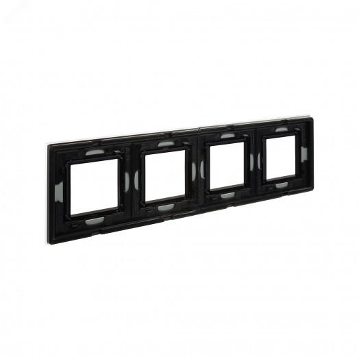 Рамка из натурального стекла, ''Avanti'', светло-серая, 8 модулей