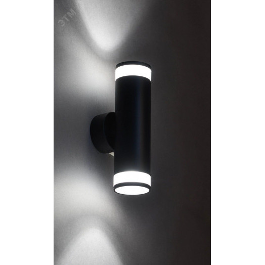 LIGHTING Светильник 4009 накладной настенный под лампу 2хGU10 черный IEK