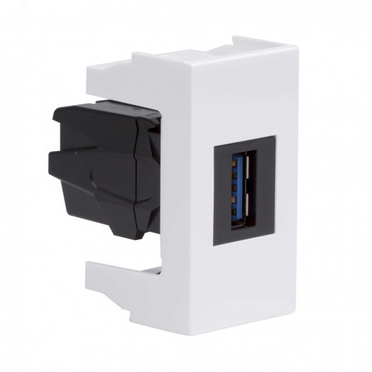 Розетка USB 3.0 Viva белая 1 модуль