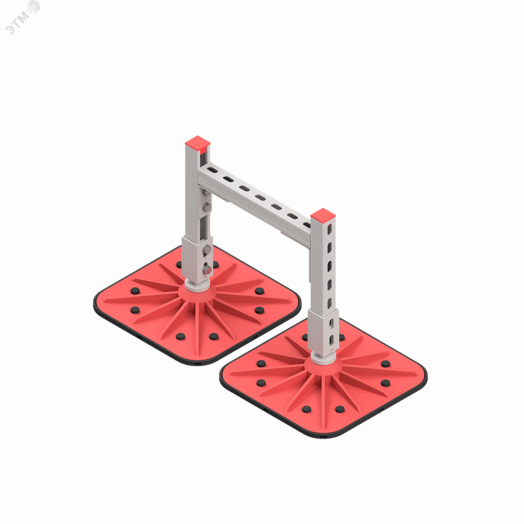 Опорная конструкция для горизонтальных прямоугольных воздуховодов и металлических лотков кабеленесущих систем TECHNORAPTOR FOOT 350х500