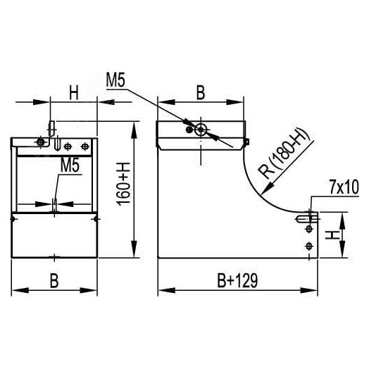 Угол CSSD 90 вертикальный внешний переходник правосторонний основание 300 H80 крепежные элементы и соединительные пластины