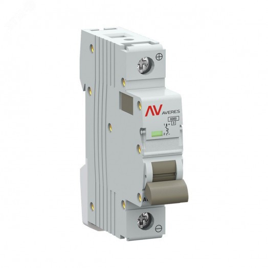 Выключатель автоматический AV-6 DC 1P 2A (C) 6kA AVERES