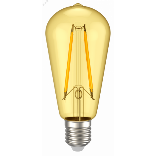 Лампа светодиодная ST64 ретро золото 8Вт 230В 2700К E27 серия 360° IEK