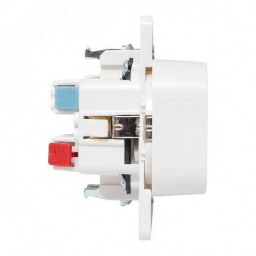 Стокгольм Механизм Розетки 2-местной с/з 16А белый с защ. штор.