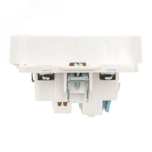 Стокгольм Механизм Розетки 2-местной с/з 16А белый с защ. штор.