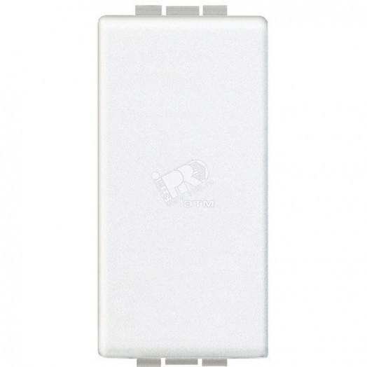 Заглушка 1 модуль белая