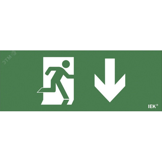 Этикетка самоклеящаяся 240х90мм ''Фигура/стрелка вниз'' IEK