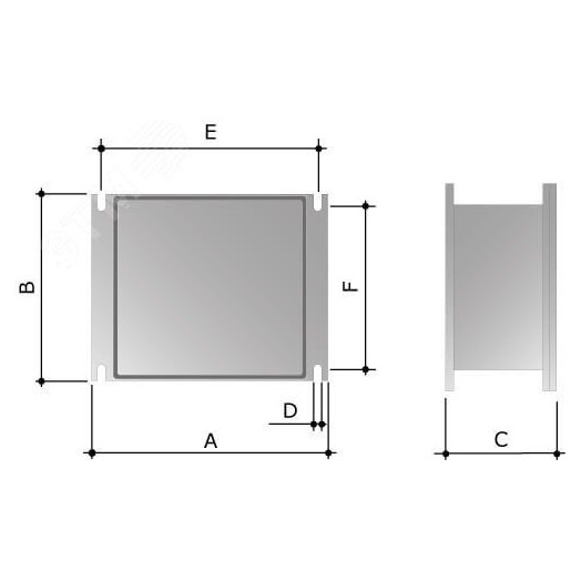 Коробка ответвительная алюминиевая IP66 294х244х114мм окрашенная