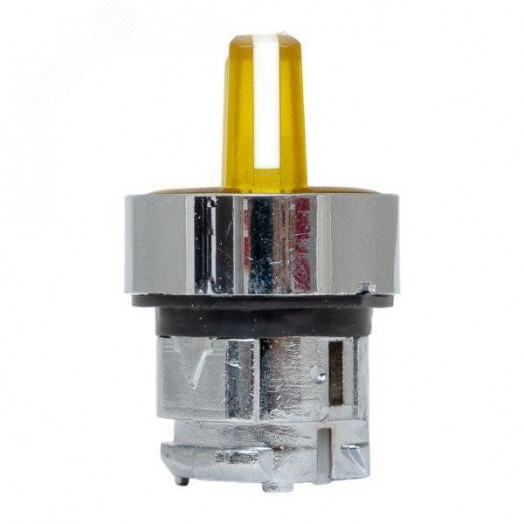 Механизм переключателя исполнительный ХB4 желтый на 2 положения возвратный без фиксации с подсветкой с короткой ручкой PROxima