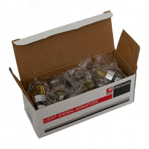 Механизм переключателя исполнительный ХB4 желтый на 2 положения возвратный без фиксации с подсветкой с короткой ручкой PROxima