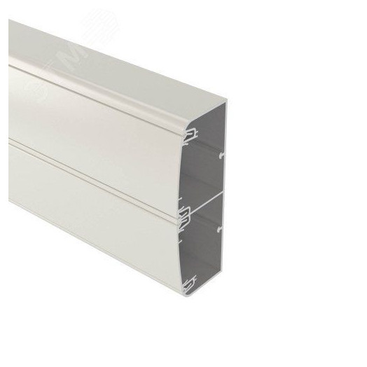 Кабель-канал алюминиевый 140x50 с двумя крышками белый