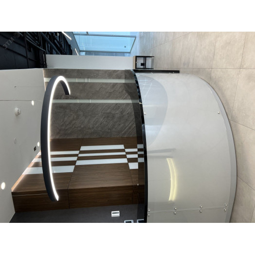 Светильник светодиодный RVE-LBX-ARCO-1400-P (Полукольцо 1400х700х100мм S80мм 51Вт Подвесной 4000К Белый)