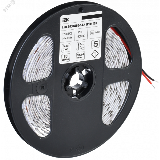 Лента светодиодная 5м LSR-5050W60-14,4-IP20-12В IEK