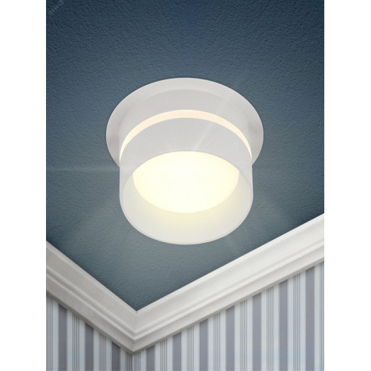 Светильник встраиваемый декоративный DK93 WH MR16/GU5.3 белый