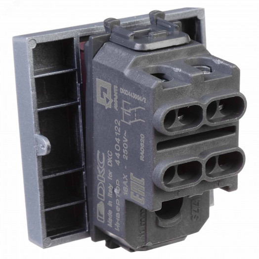 Avanti Инвертор одноклавишный модульный           Закаленная сталь 2 модуля (Переключатель сх.7)