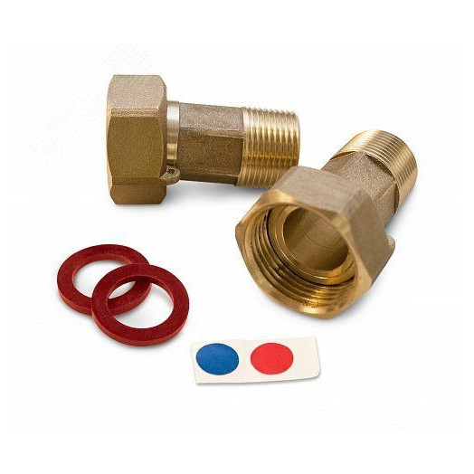 Комплект монтажных частей с обратным клапаном для счетчика 1/2' (сгоны 2 шт.)