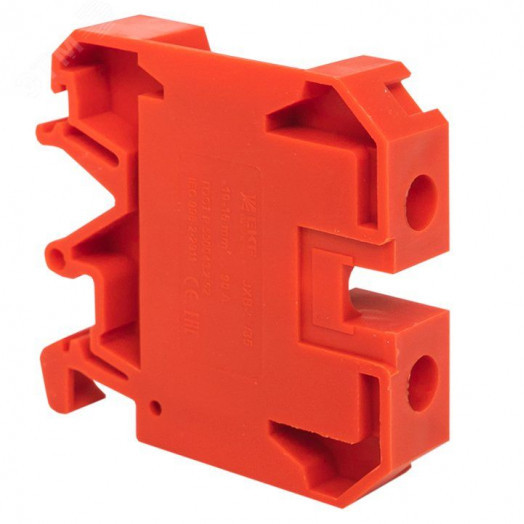 Клемма винтовая JXB-10/35мм.кв красная