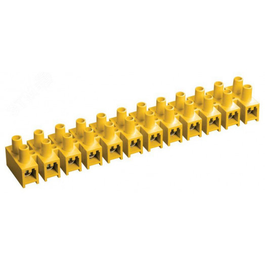 Зажим винтовой 12х25.0 ЗВИ-100 не поддерживает горение желтый