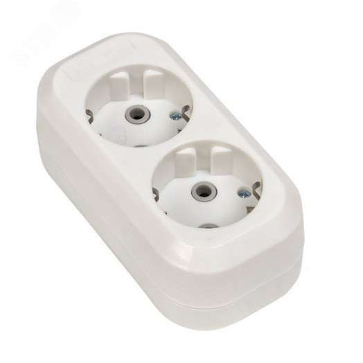 Колодка 2 гнезда c заземлением 16А Эксперт