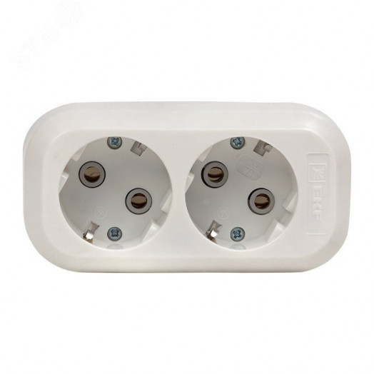 Колодка 2 гнезда c заземлением 16А Эксперт