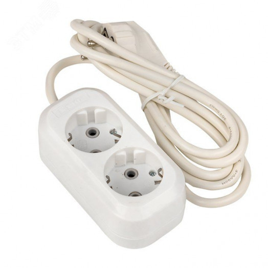 Удлинитель Эксперт 2 гнезда 3 метра 16А/3,0кВт с заземлением ПВС 3х1 EKF