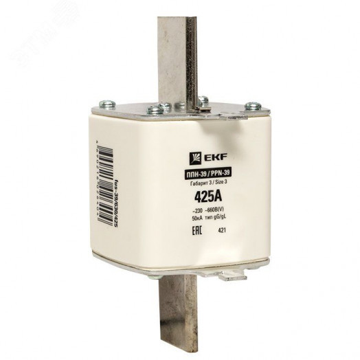 Вставка плавкая ППН-39 630/425А габарит 3