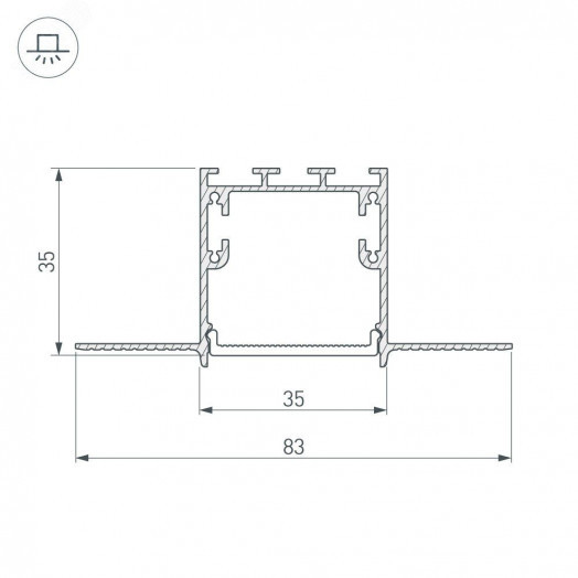 Крестовина SL-LINIA32-FANTOM (ARL, Металл)