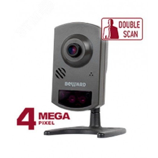 Видеокамера IP 4Мп миниатюрная ИК-5м PoE (16мм)