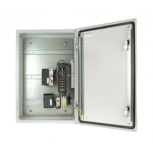 Коммутатор управляемый промышленный L2 10 портов RJ45/Combo/SFP 10 100 1000 Мб/с PoE 240Вт