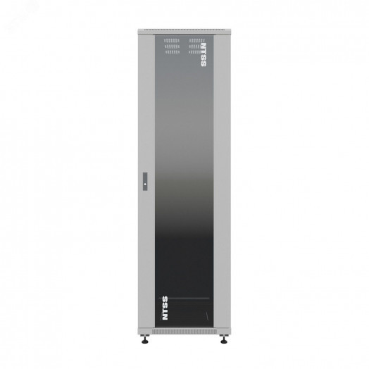 Шкаф напольный универсальный серверный NTSS R 22U 600х1000мм. 4 профиля 19. двери стекло и сплошная металл. боковые стенки съемные. регулируемые опоры