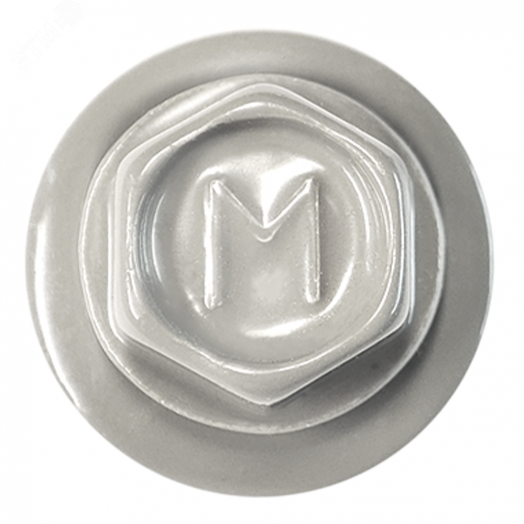 Саморез кровельный 4.8х35 RAL7004 сверло №1 шайба d=14мм с EPDM прокладкой